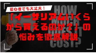 イーサリアムはいくらから買えるの?最低金額・手数料・買い方を解説